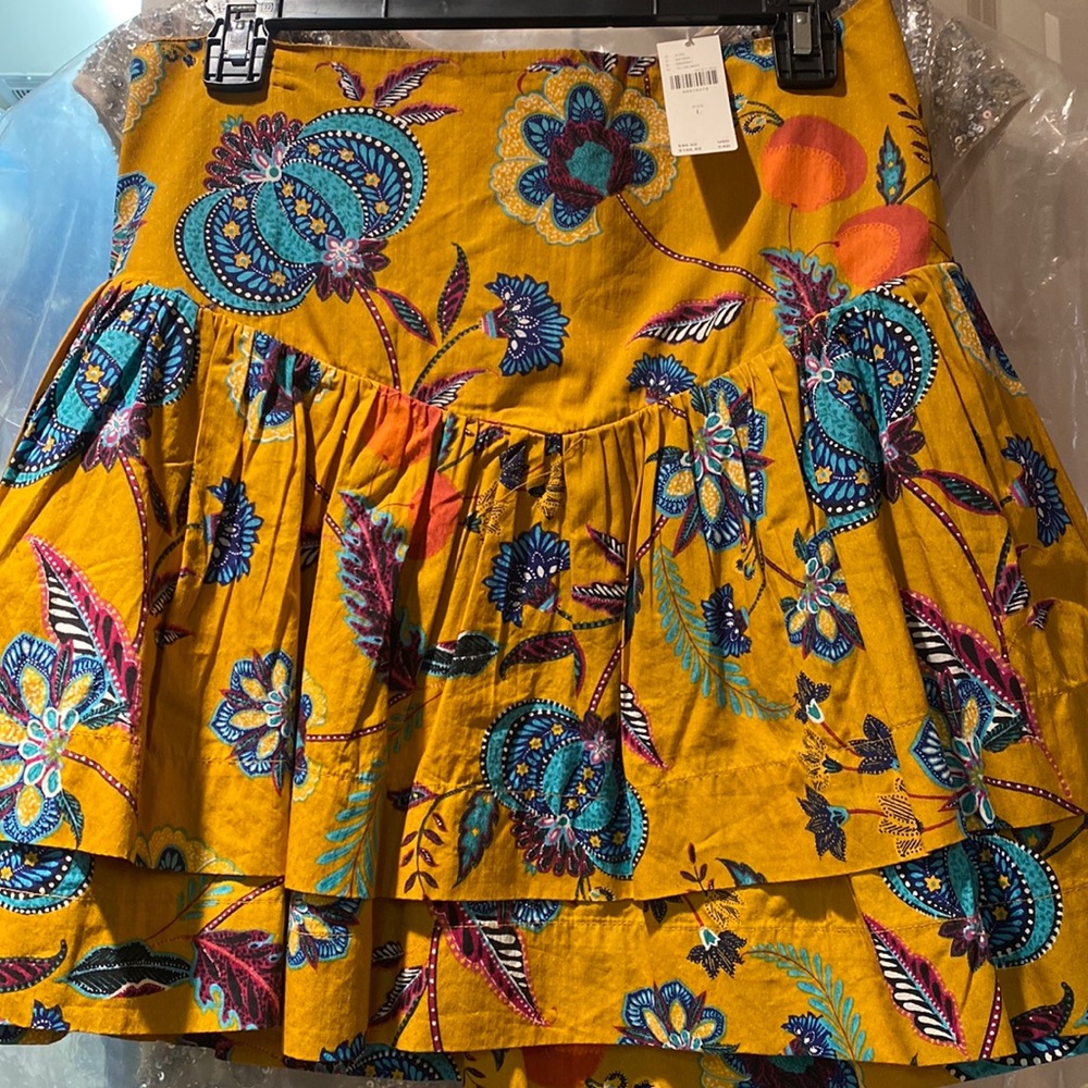 Maeve floral mini skirt